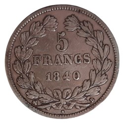 1840 B - 5 francs