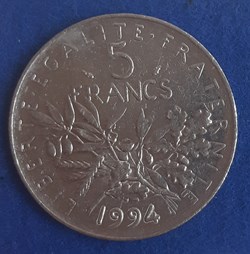 1994 - 5 francs