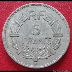 1949 B - 5 francs - ALU