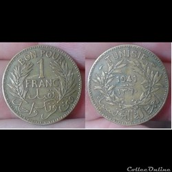 Tunisie - bon pour 1 franc 1941