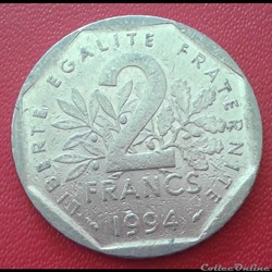 1994 - 2 francs