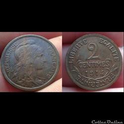 1914 - 2 centimes