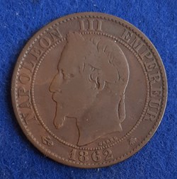 1862 A - 5 centimes