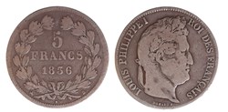 1836 B - 5 francs