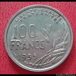 1955 - 100 francs - ruban étroit