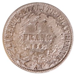 1887 A - 1 franc