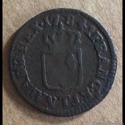 1784 T - Liard à l'écu - Louis XVI