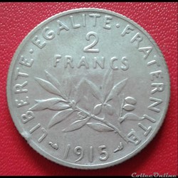 1915 - 2 francs