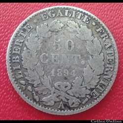 1894 A - 50 centimes