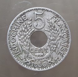 Indochine Francaise – 5 centièmes 1938