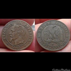 1862 A - 2 centimes