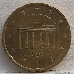 Allemagne - 2002 - G - 20 cents