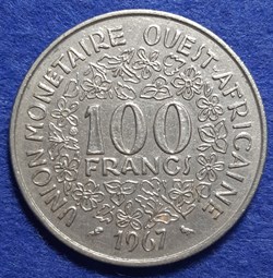 États Afrique de l'Ouest - 100 francs 1967