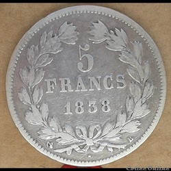 1838 - 5 francs