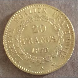 1878 A - 20 francs OR