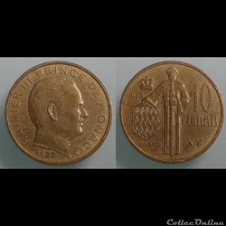 Monaco - 10 centimes 1977