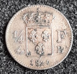 1824 - 1/4 franc