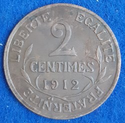 1912 - 2 centimes