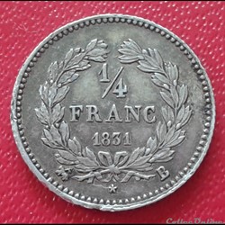 1831 - 1/4 franc