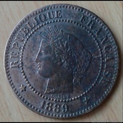 1889 A - 2 centimes