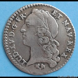1743 G - 1/20ème écu au bandeau - Louis XV