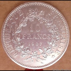 10 francs 1967 (point)