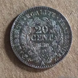 1850 A - 20 centimes