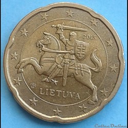 Lituanie - 2015 - 20 cents