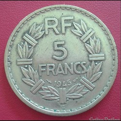 1945 C - 5 francs - BR.ALU