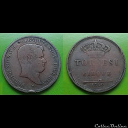 Italie - 5 tornesi 1840