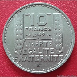 1949 B - 10 francs - Petite tête