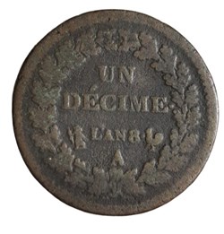 (1799-1800) - UN DECIME L'AN 8 A