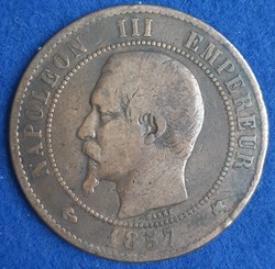 1857 K - 10 centimes