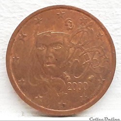 France - 2000 - 2 cents