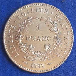1992 - 1 franc commémorative