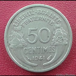 1941 - 50 centimes - alu