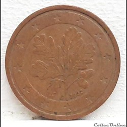 Allemagne - 2002 - J - 2 cents