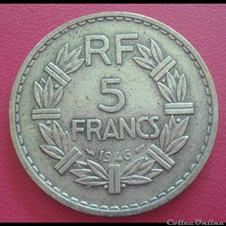 1946 - 5 francs - BR.ALU