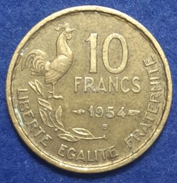 1954 B - 10 francs