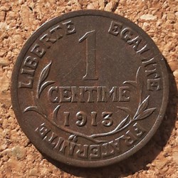 1913 - 1 centime