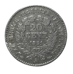 1851 A - 20 centimes