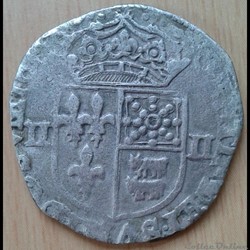 ND - 1/4 écu de france et béarn