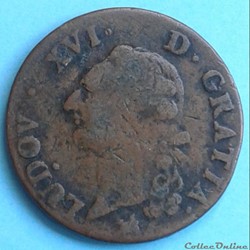 1791 - Sol à l'écu (2nd semestre)