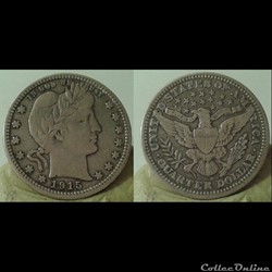 USA - quarter dollar 1915 D