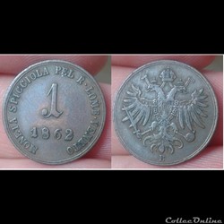 Italie - 1 soldo 1862