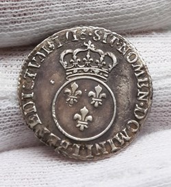 1716 T - 1/10 écu vertugadin - Louis XV