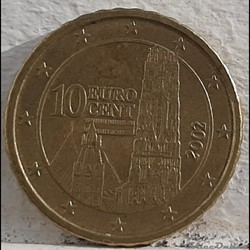 Autriche - 2002 - 10 cents