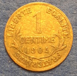 1904 - 1 centime
