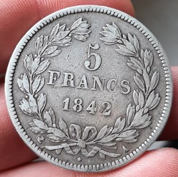 1842 A - 5 francs Louis Philippe Ier