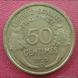 1939 B - 50 centimes